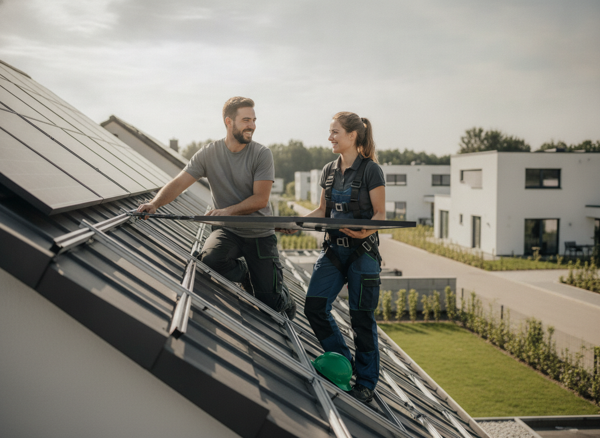Montage & Beratung vom Meisterbetrieb - Photovoltaik Beckum: Solaranlage vom Meisterbetrieb im Kreis Warendorf - Solar Hamm