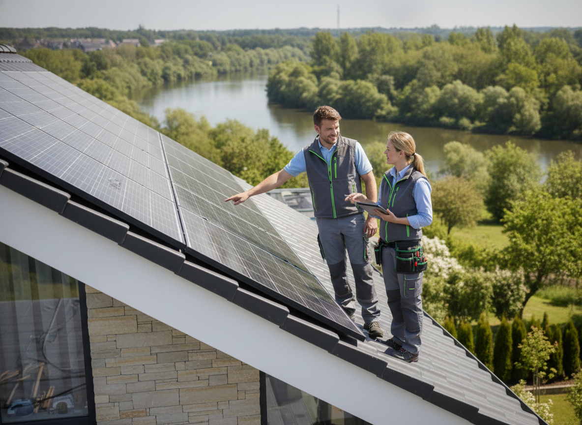 Montage & Beratung vom Meisterbetrieb - Photovoltaik Fröndenberg: Solaranlage am Ruhrbogen vom Meisterbetrieb - Solar Hamm