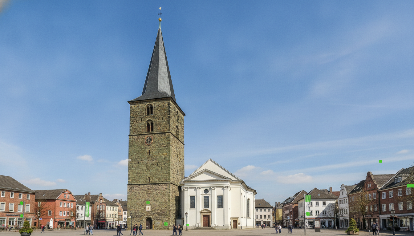 Photovoltaik in Kamen - Solar Hamm (Schiefer Turm der Pauluskirche)