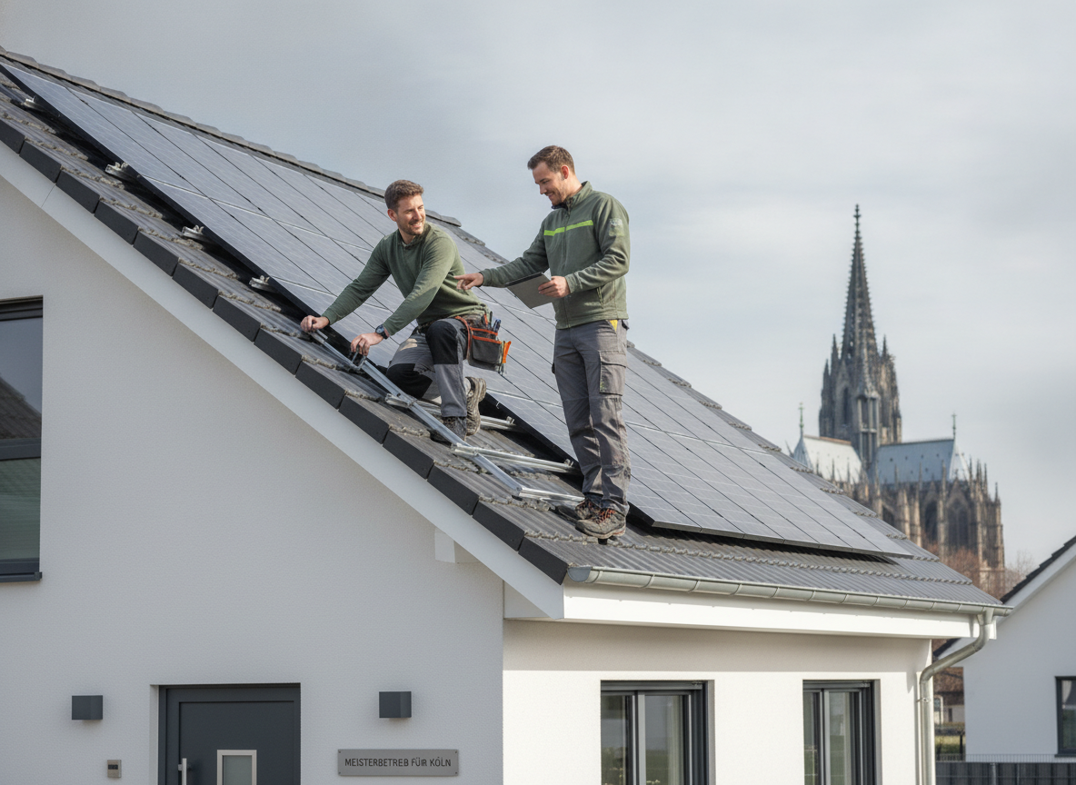 Montage & Beratung vom Meisterbetrieb - Photovoltaik Köln: Solaranlage vom Meisterbetrieb für die Domstadt - Solar Hamm
