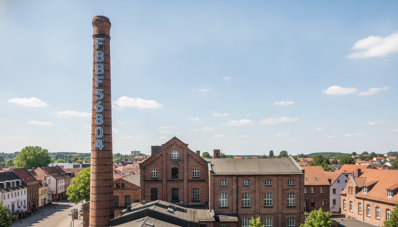 Photovoltaik in Unna - Solar Hamm (Lindenbrauerei-Schornstein mit Fibonacci-Lichtinstallation)