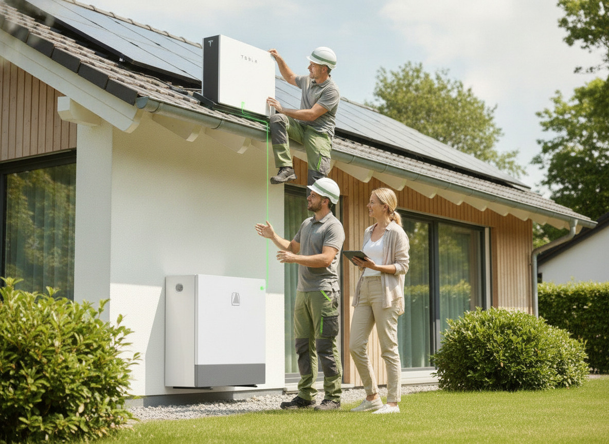 Montage & Beratung vom Meisterbetrieb - Kann die Tesla Powerwall mit der Vaillant Wärmepumpe kommunizieren? - Solar Hamm
