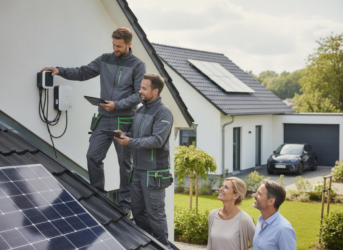 Montage & Beratung vom Meisterbetrieb - Lastmanagement für Wallboxen: Hausanschluss schützen, clever laden - Solar Hamm