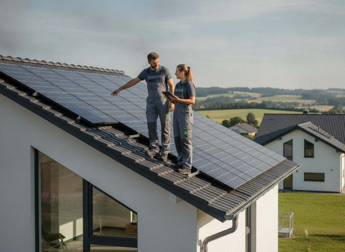 Montage & Beratung vom Meisterbetrieb - Ost-West- vs. Süd-Anlage: Welche Ausrichtung lohnt sich? - Solar Hamm