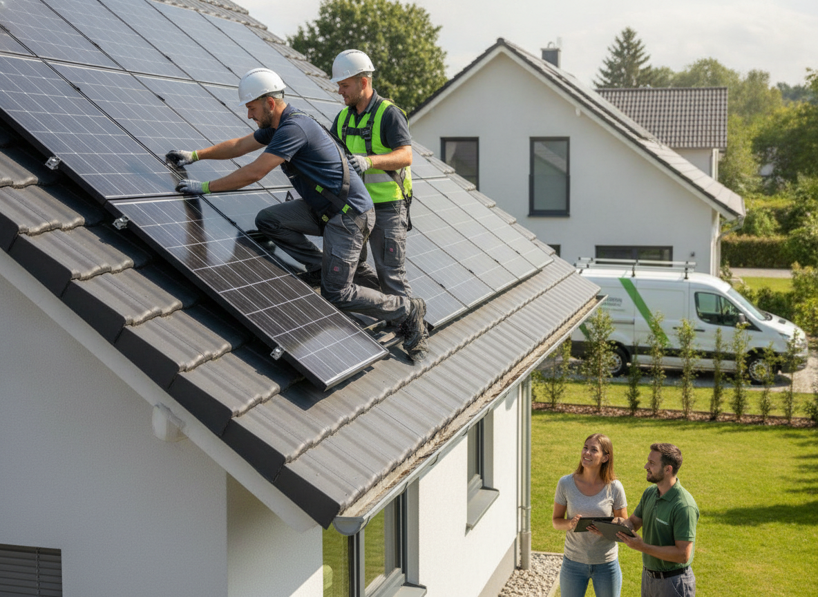 Montage & Beratung vom Meisterbetrieb - Photovoltaik für Gewerbe: Lohnt sich die Dachfläche? - Solar Hamm